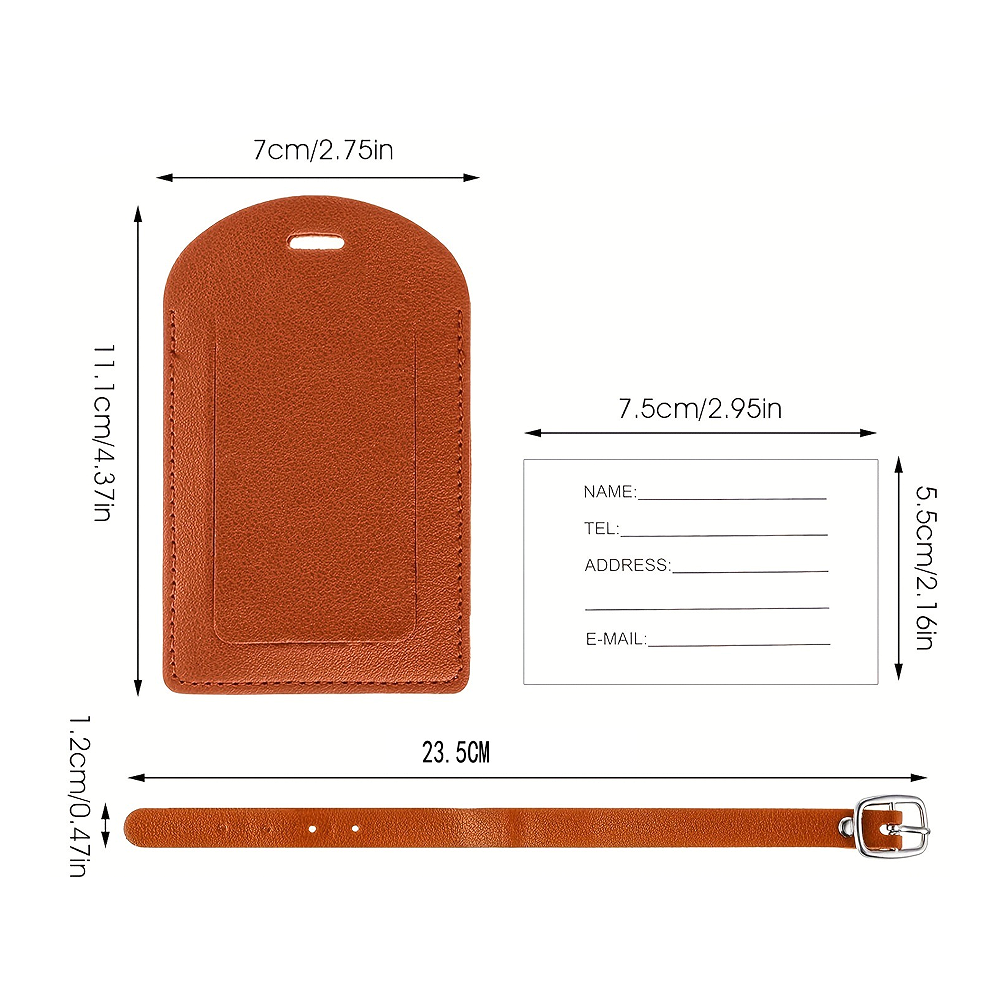 Pu luggage tag 2