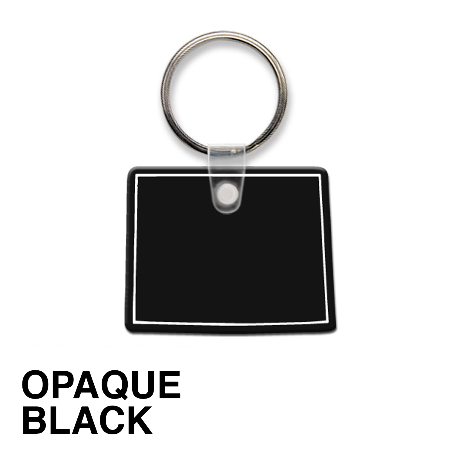 Wyoming State Shape Key Tag (Spot Color) 13