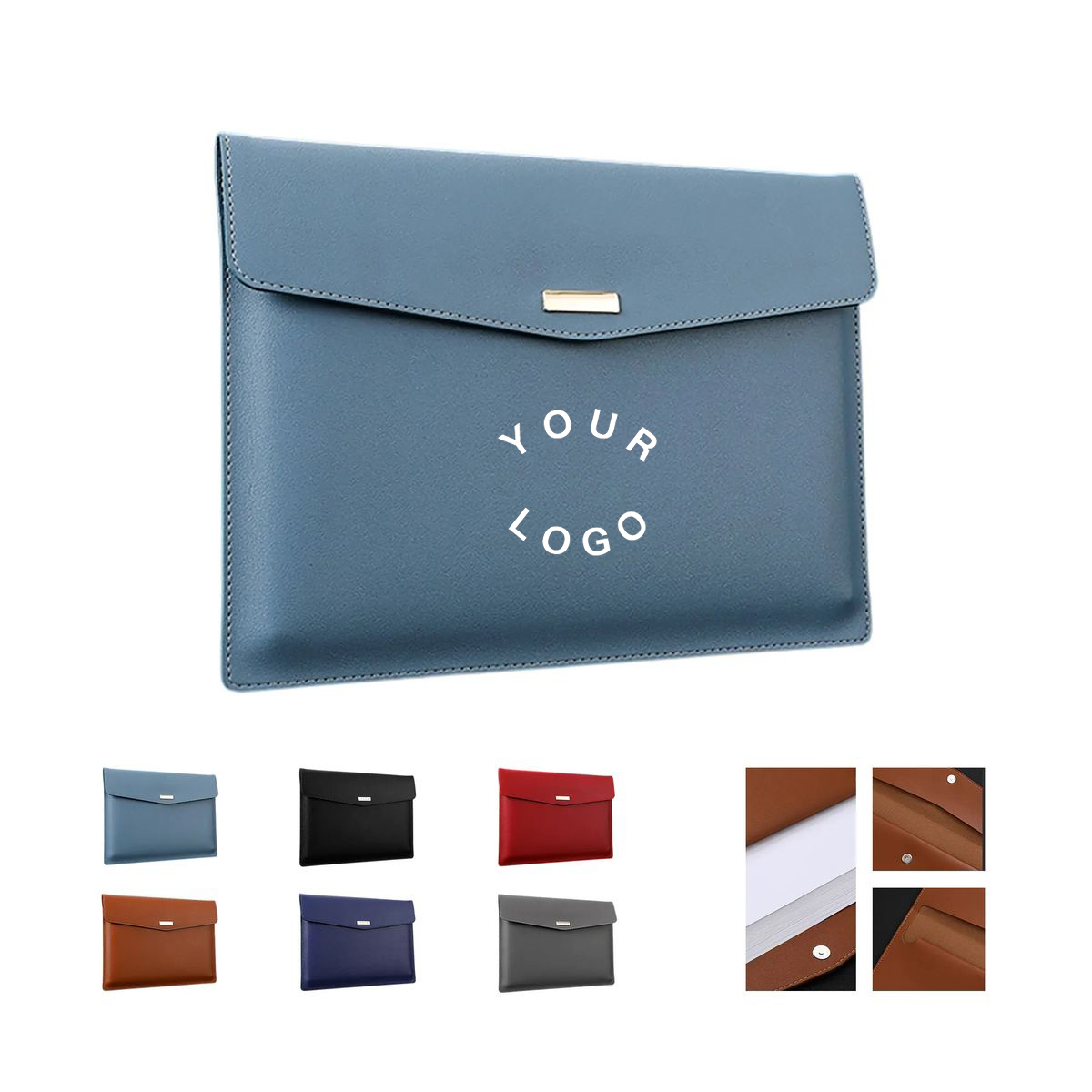 PU Leather Folder with 13 Inch Size and Organized Storage 2