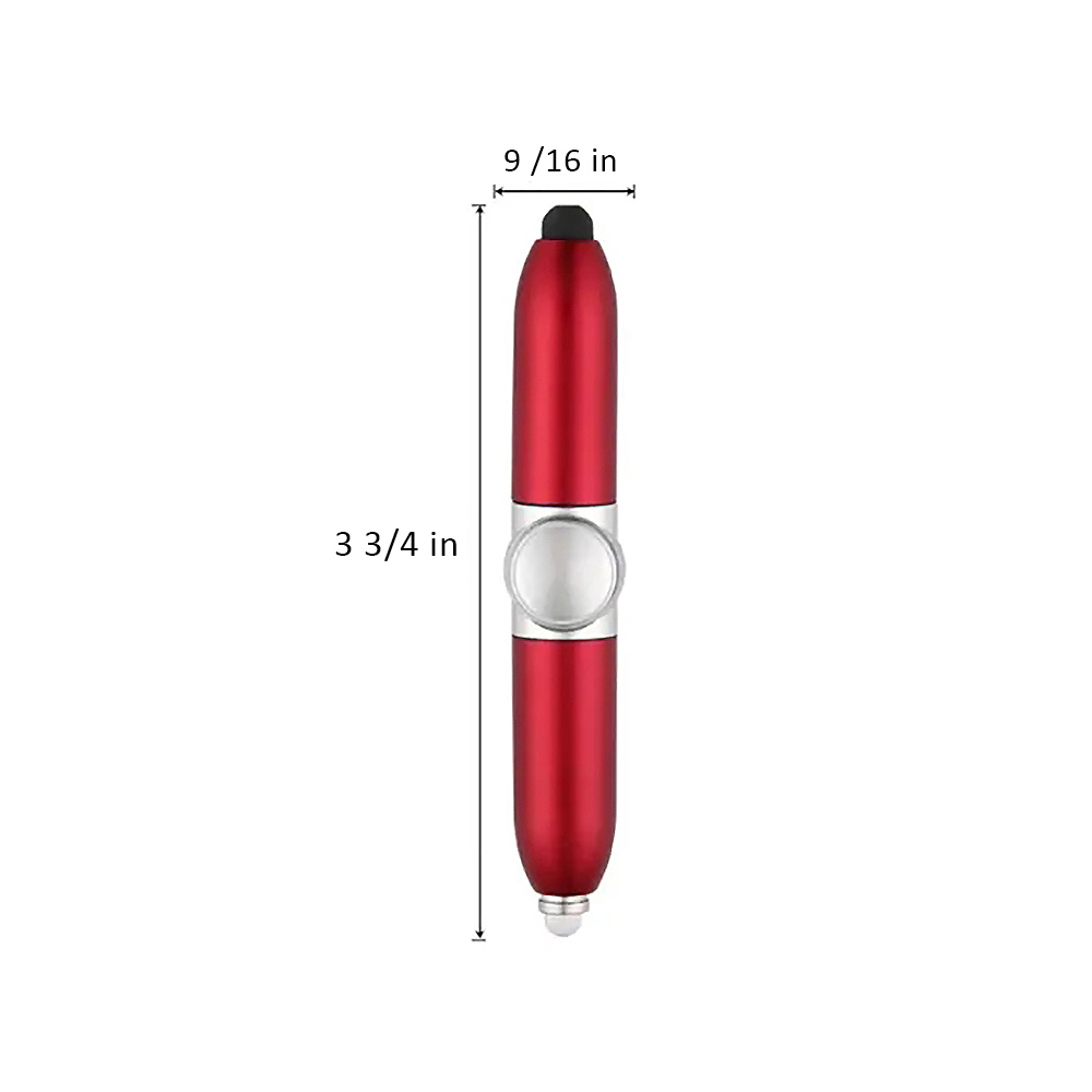 Dual-Function Spinner Pen with Stylus and Ballpoint Tip 11