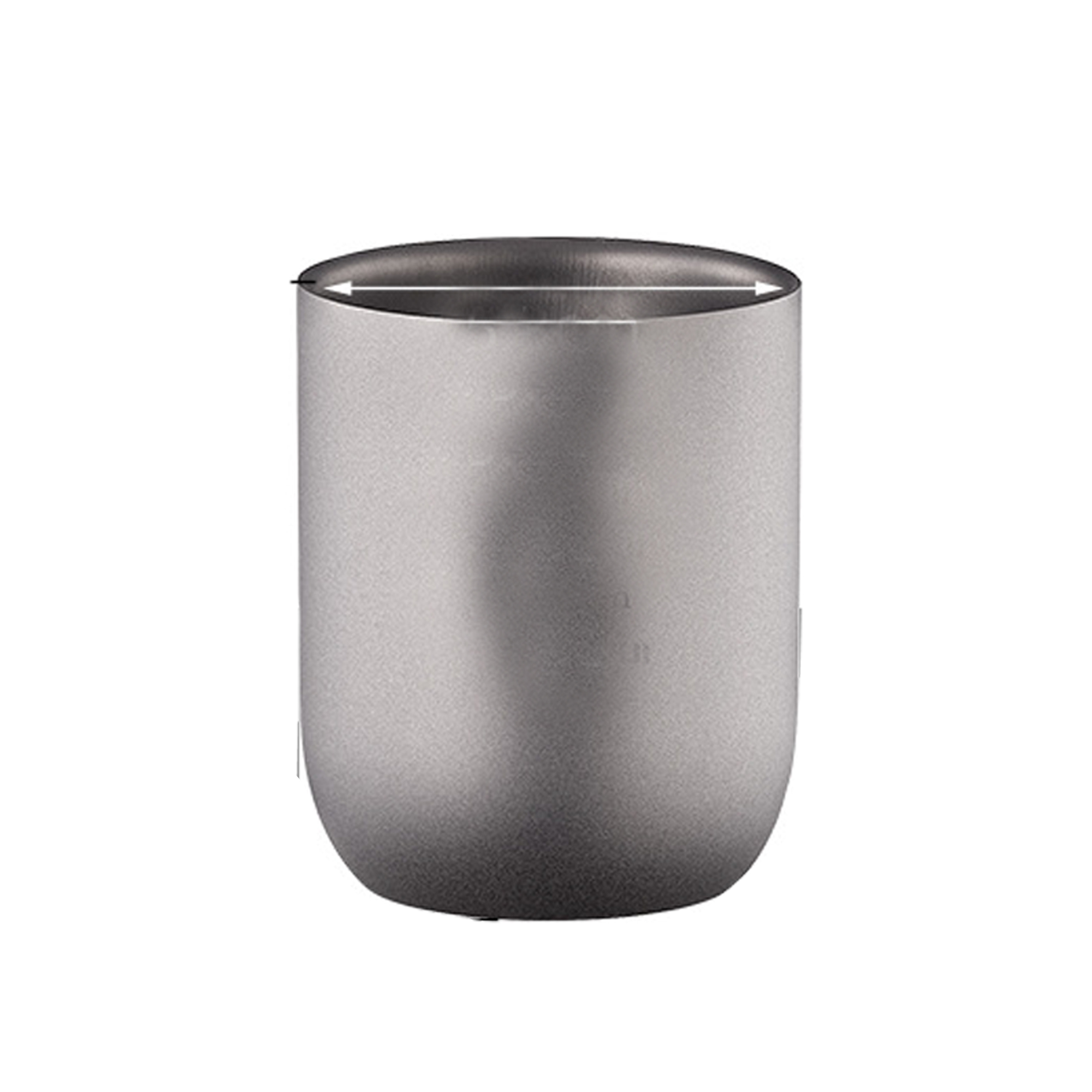 Pure Titanium Double-Layer Anti-Scald Goose Egg-Shaped Cup 1
