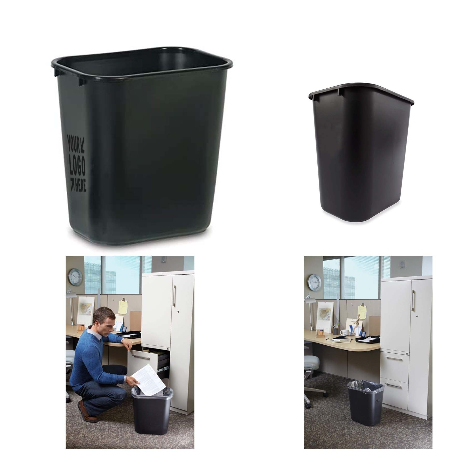 Office Plastic Trash Can 2