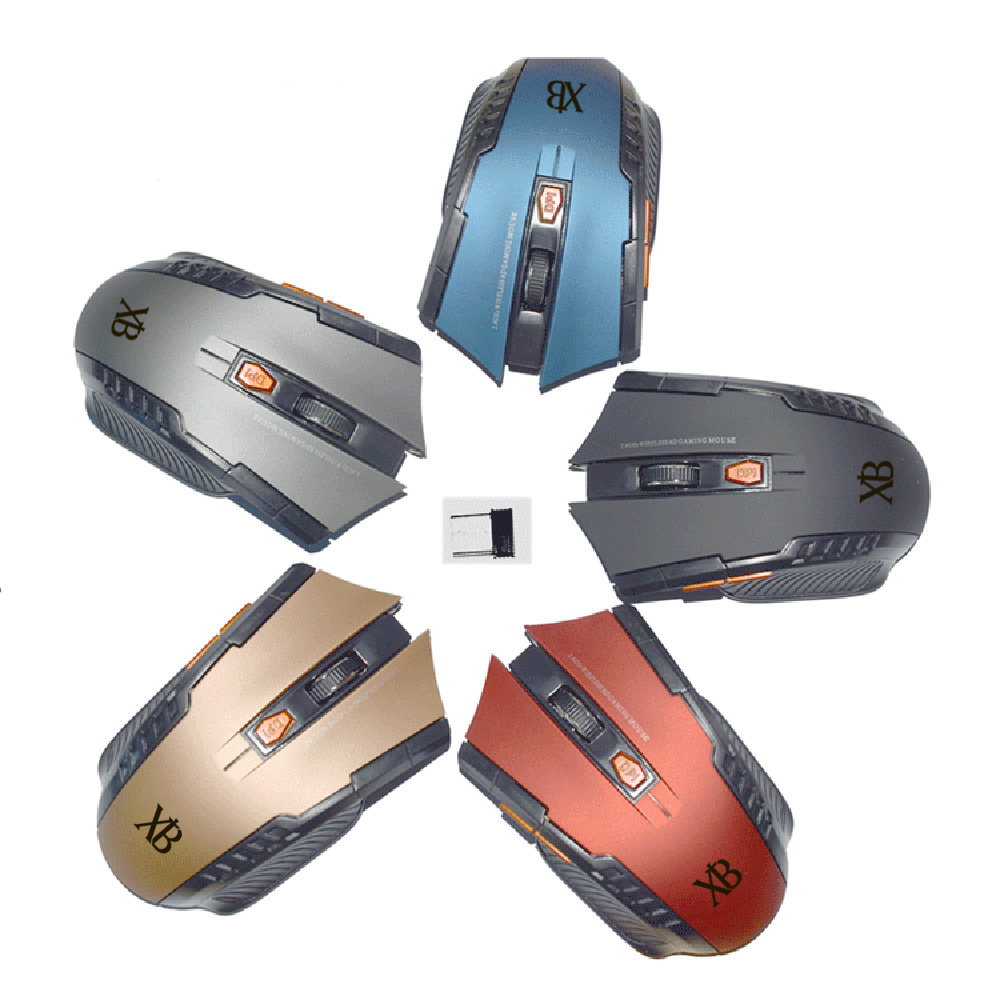 2.4G Optical Silent Computer Mouse with USB Receiver 5