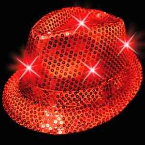 Sequin LED Fedoras 5