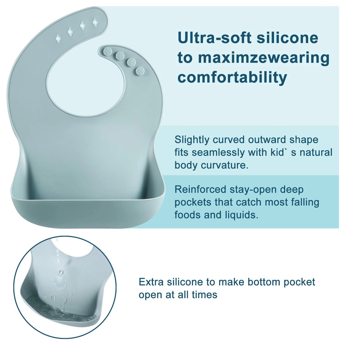 Cute Silicone Bibs for Babies & Toddlers 3