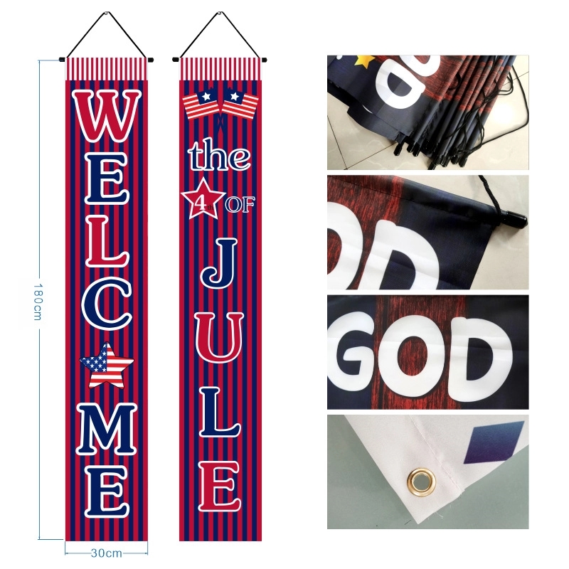 4th of July Porch Signs, Independence Day Door Banners 7