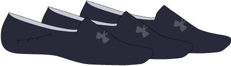 UA Ultra Unisex Lo 3-Pack Socks 3
