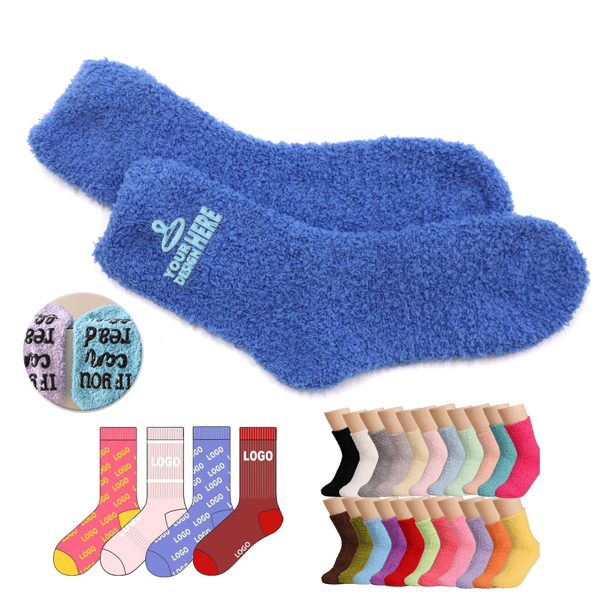 Fuzzy Cozy Fluffy Winter Slipper Socks 4
