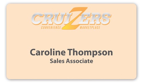 Full Color Name Badge w/ Personalization (2.675"x4.5") Rectangle