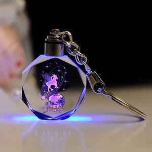 Led Crystal Car Key Chain 2