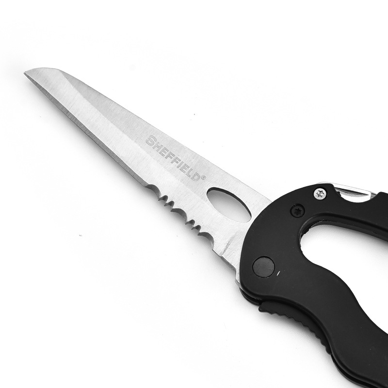2 in 1 Carabiner and Stainless Steel Folding Pocket Knife 1