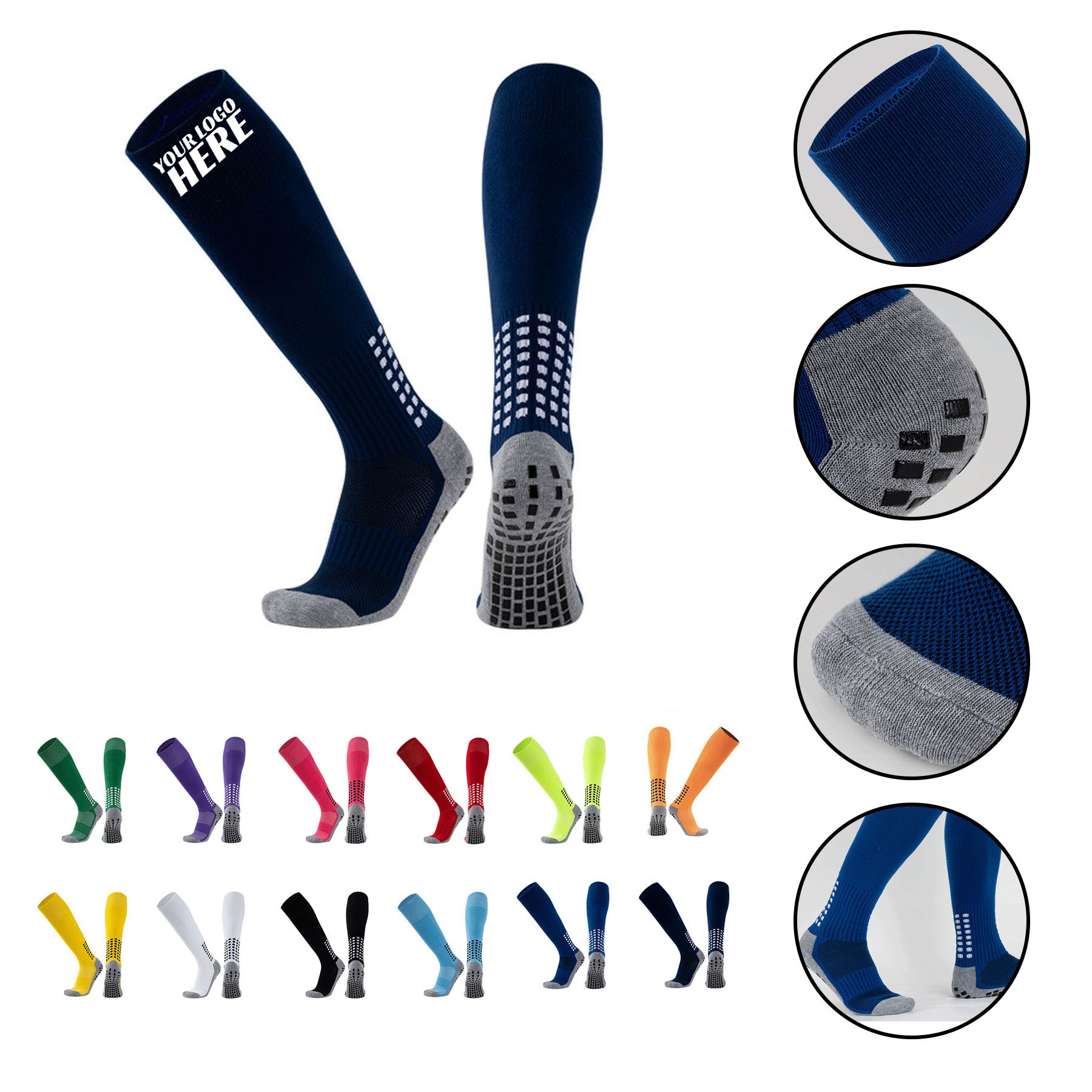 Non Slip Football Socks