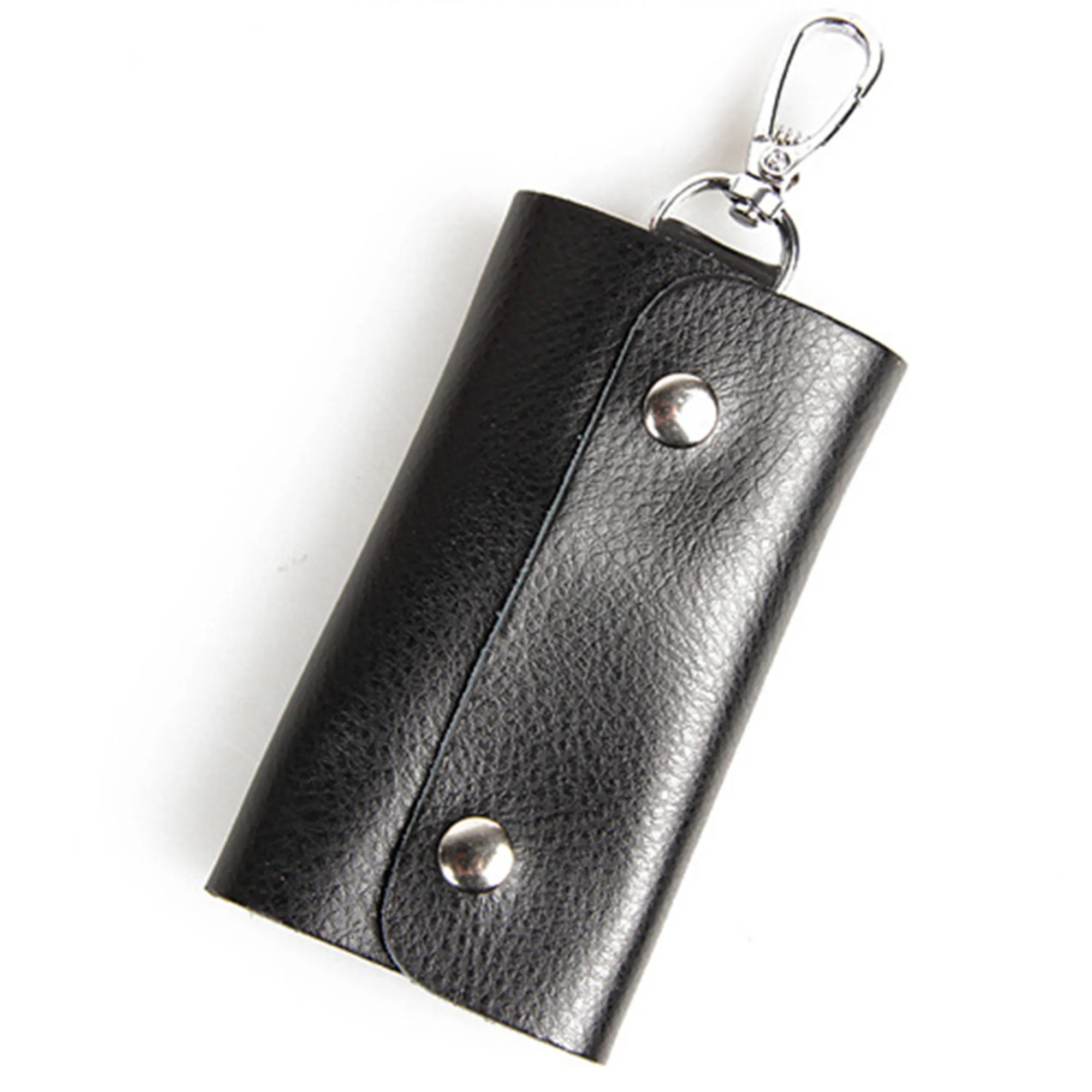 6 Keytags Keychain Holder Real Leather 2