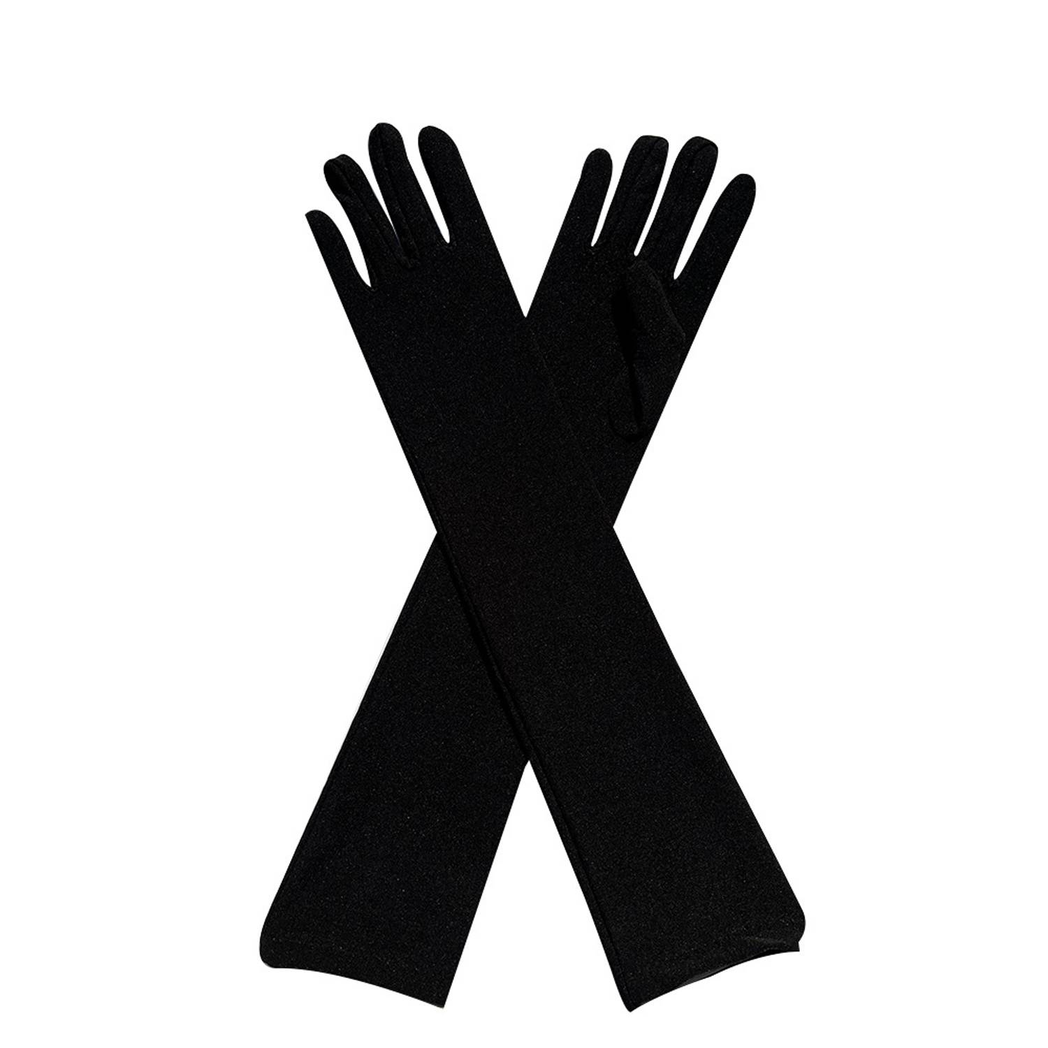 Women Long Stretchy Party Gloves 7