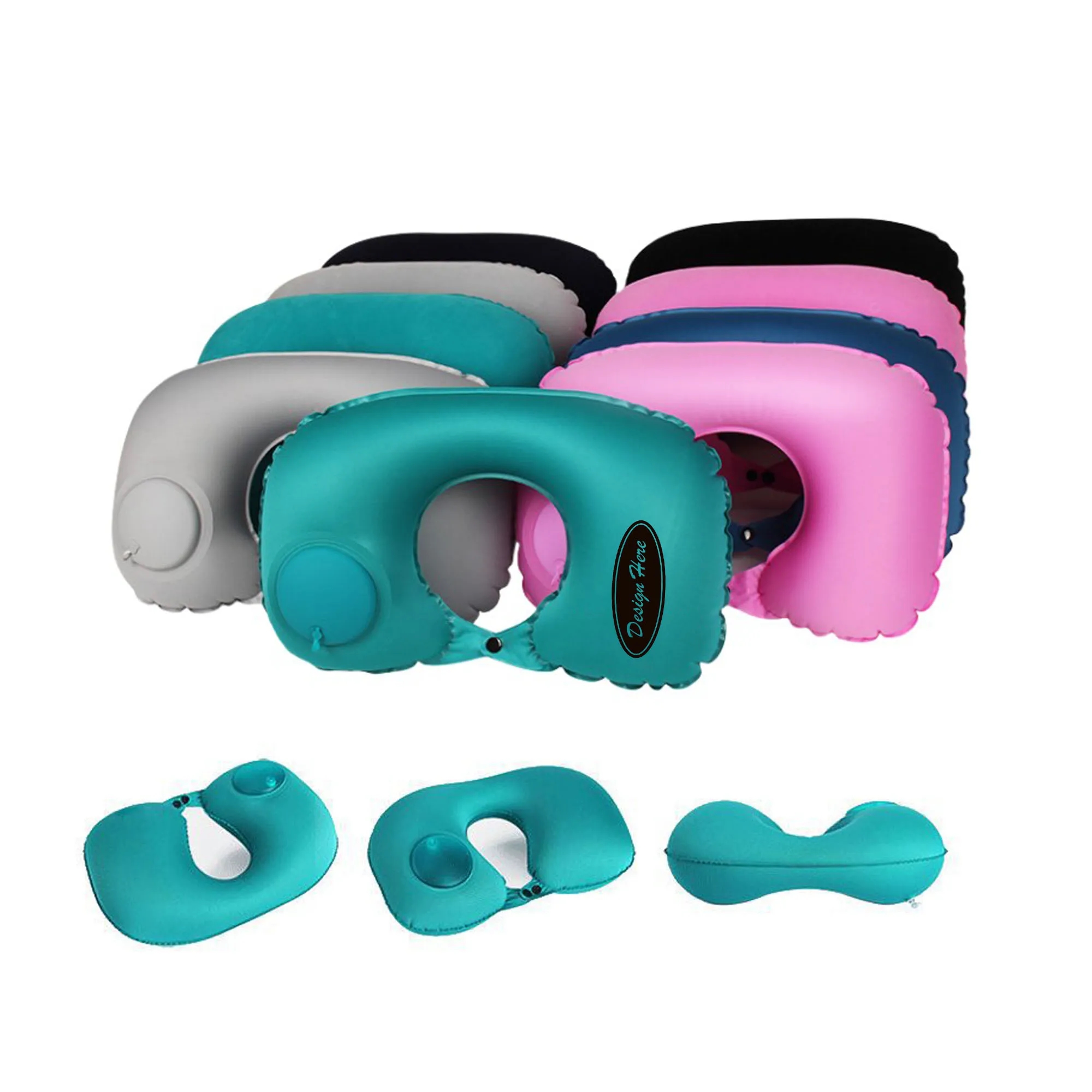 Self Inflatable U Shape Pillow 6