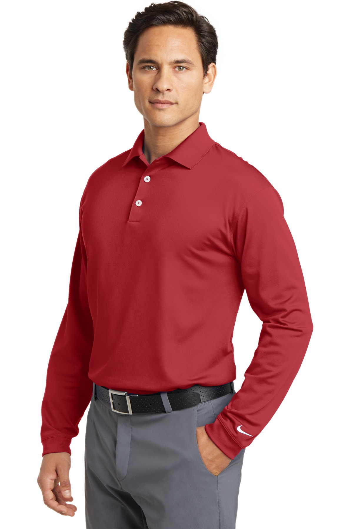 Nike Long Sleeve Dri-FIT Stretch Tech Polo. 466364 8