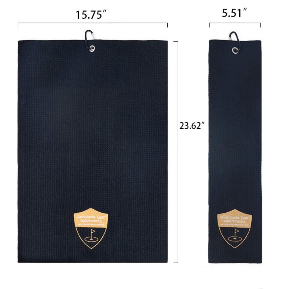 Golf Towel With Carabiner Clip 1