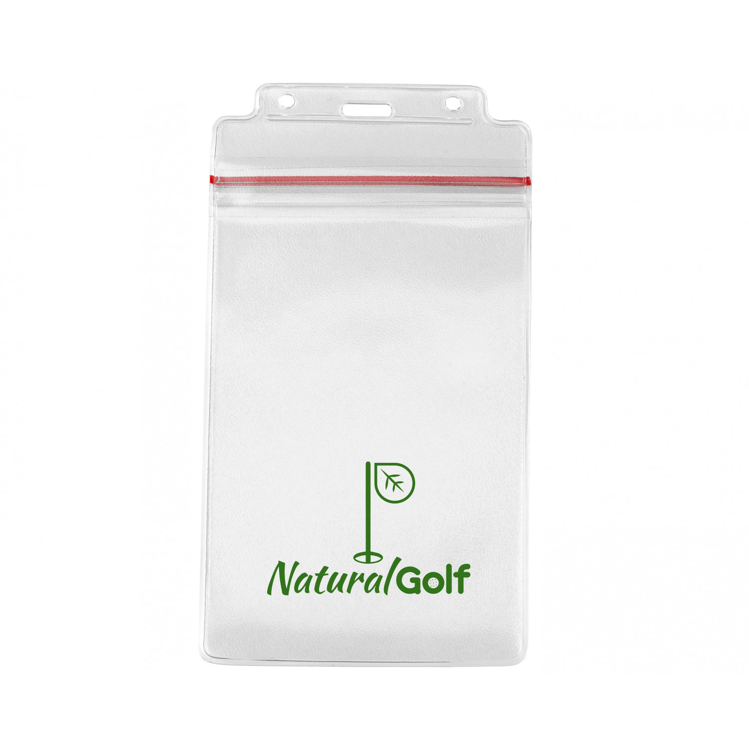 4.25" W x 8.25" H - Vertical Resealable Badge Holder (1 Color Imprint) 2