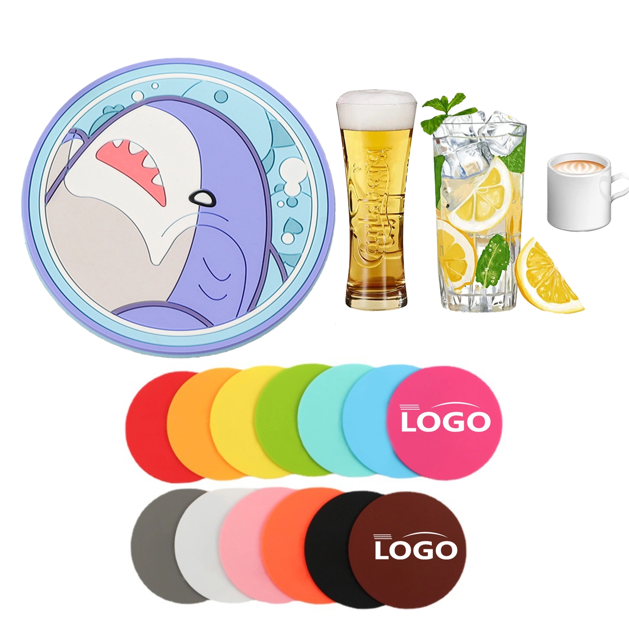 Round Shaped PVC Coaster 9