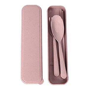 Wheat Straw Kids Cutlery Set with Spoon Fork Chopsticks 22