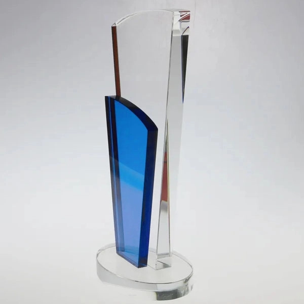 Blue Torch Crystal Trophy Award 5