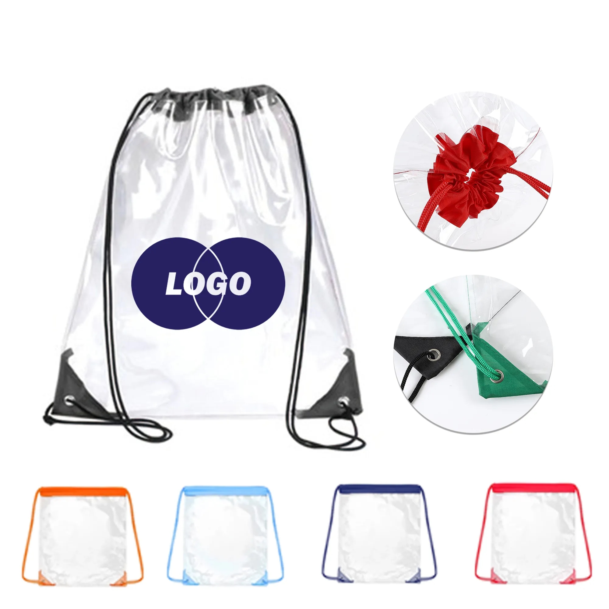 Clear Stadium Drawstring Backpack