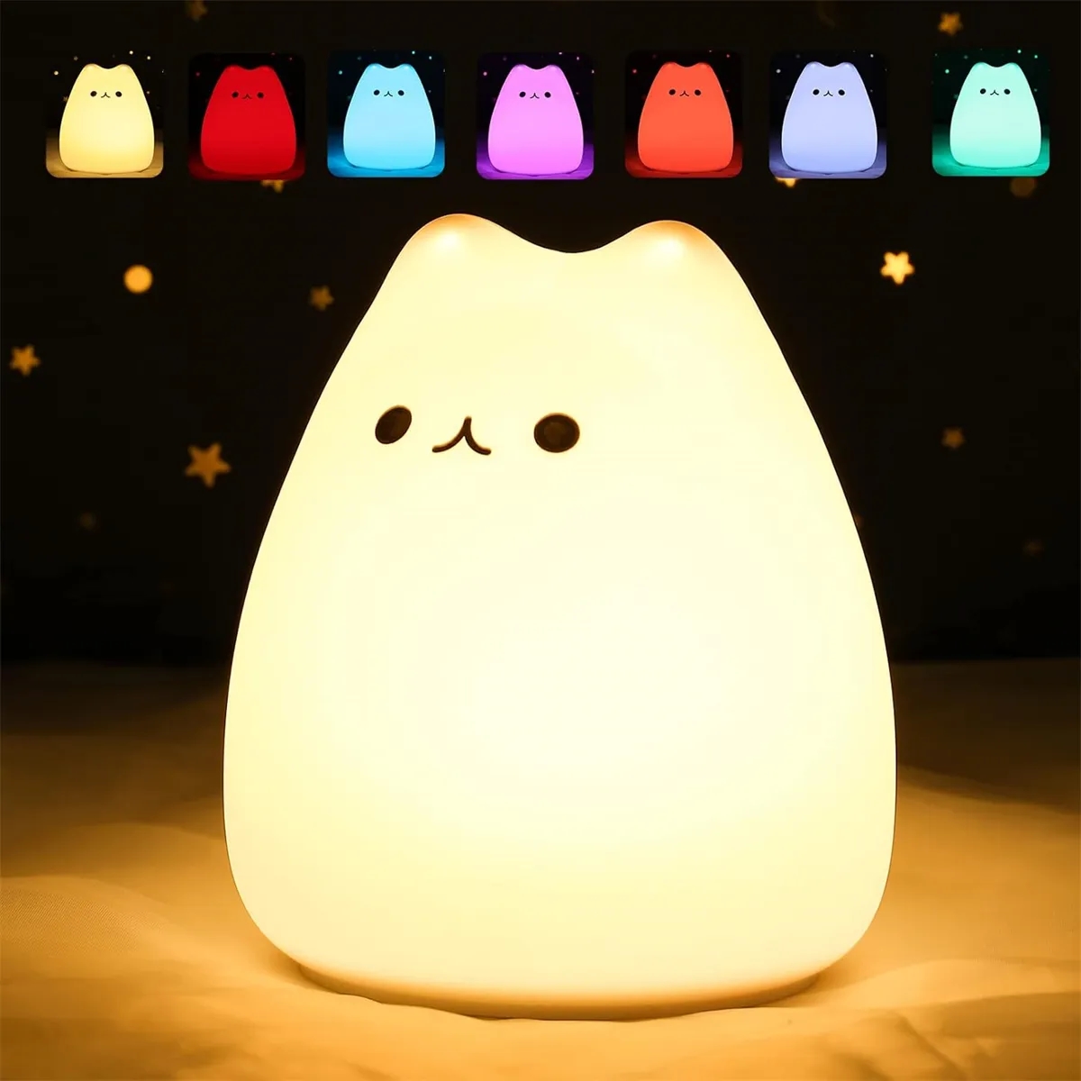 Cute Cat Lamp Night Light for Kids Birthday Gifts 2