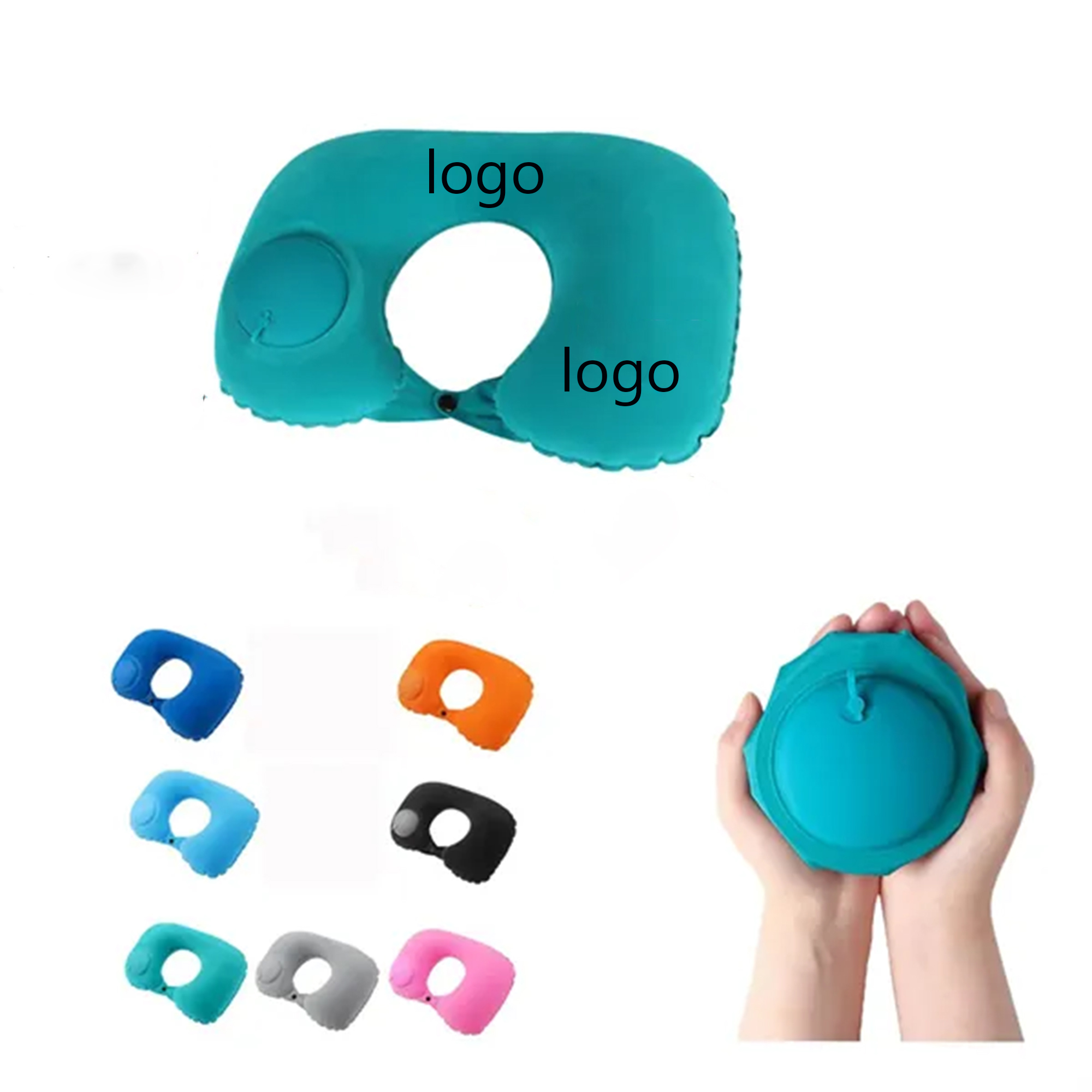Portable Inflatable U-shaped Pillow 2