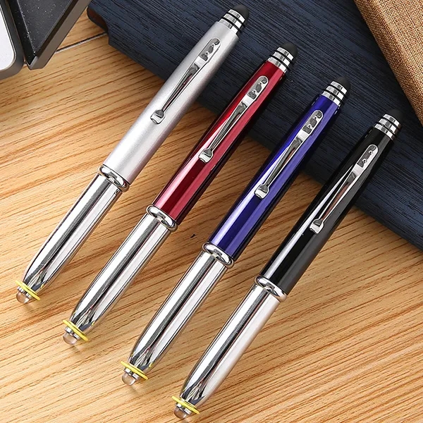 3 in 1 Metal Pen With Stylus And Led Flashlight 4