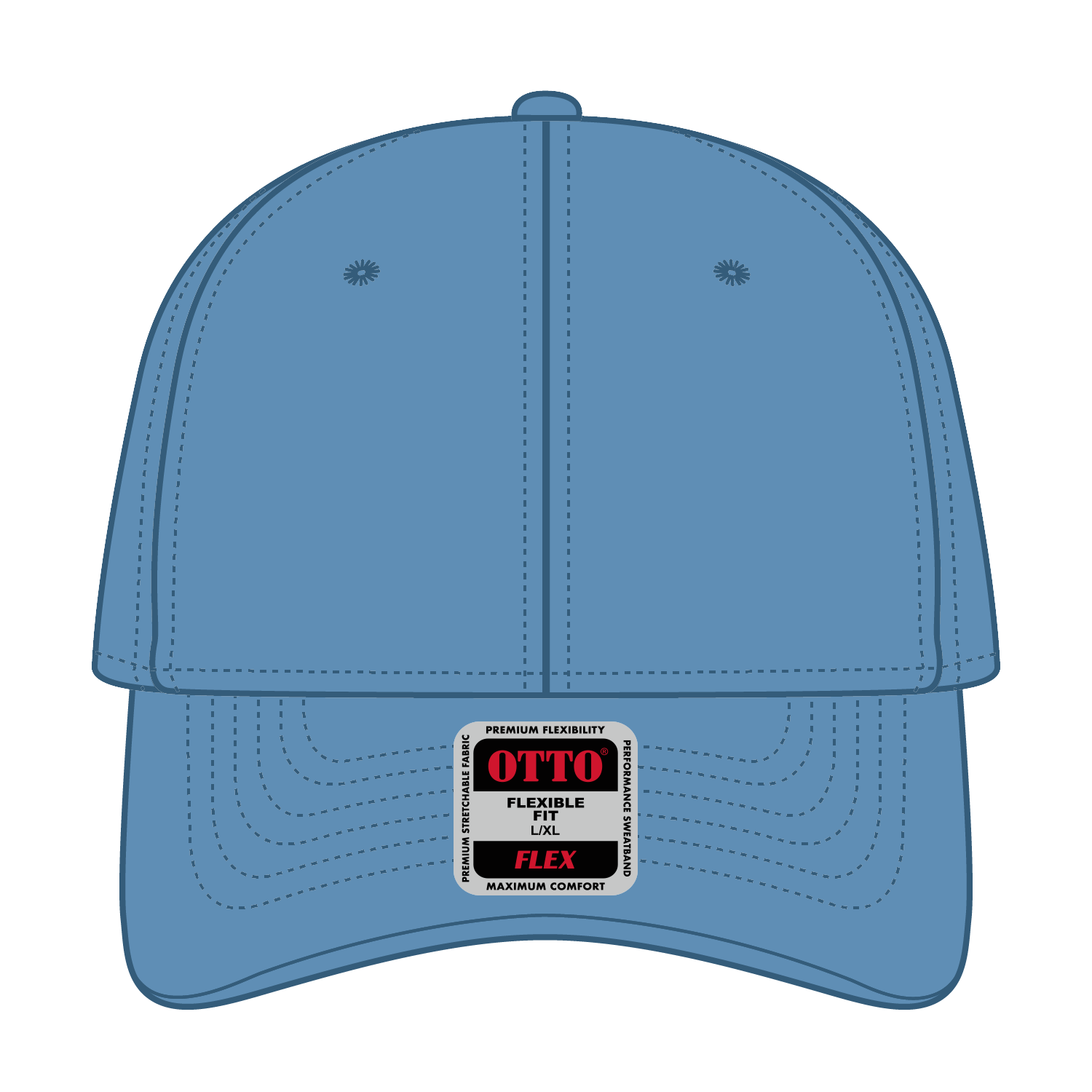 OTTO CAP® OTTO FLEX® Fitted 6 Panel Low Profile Baseball Cap 52