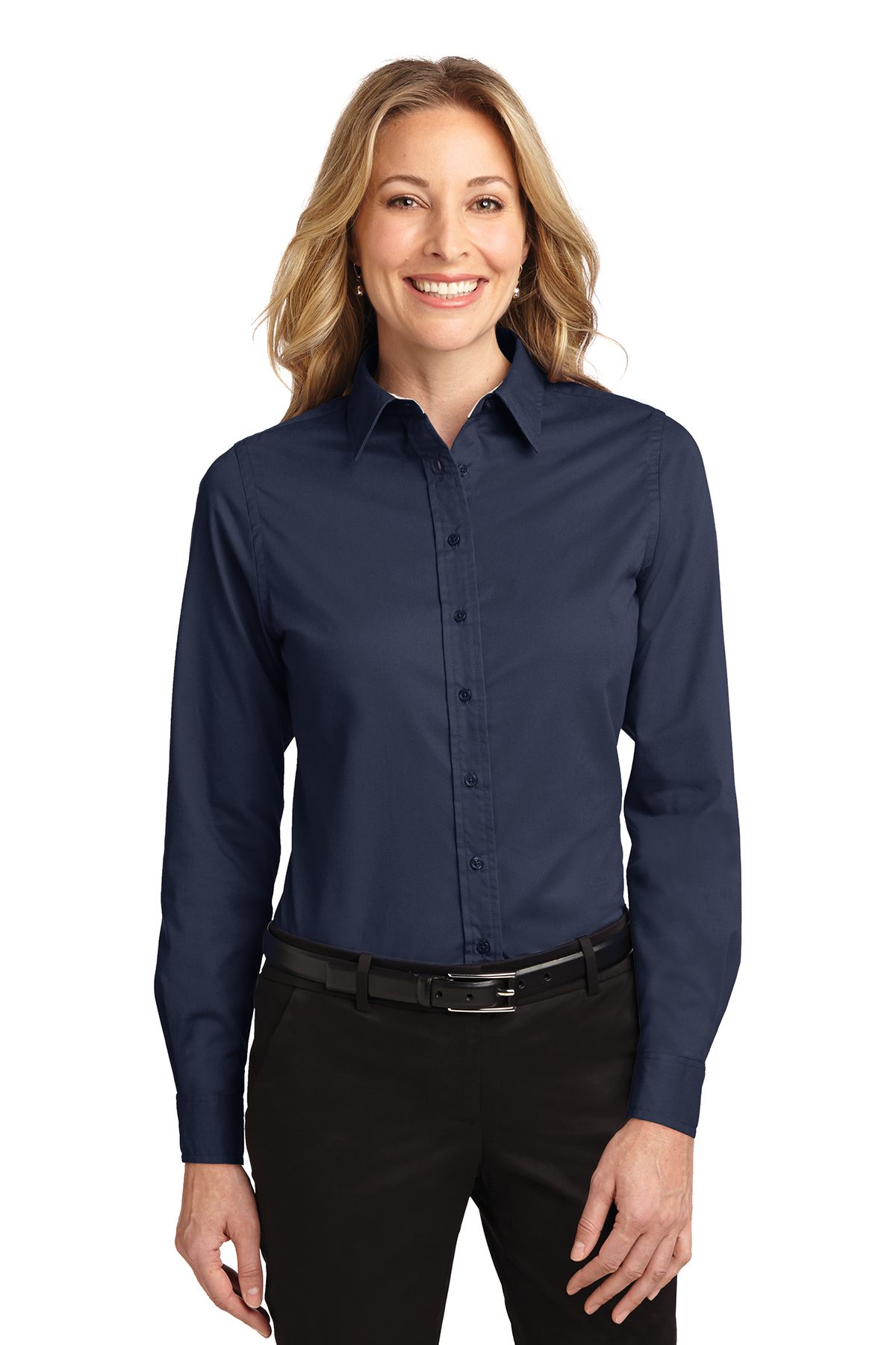 Ladies' Long Sleeve Oxford Button-Down Easy Care Shirts 12