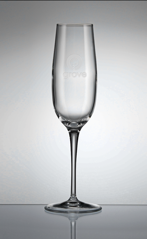 8 oz. Crescendo Champagne Set of 4 - Etched