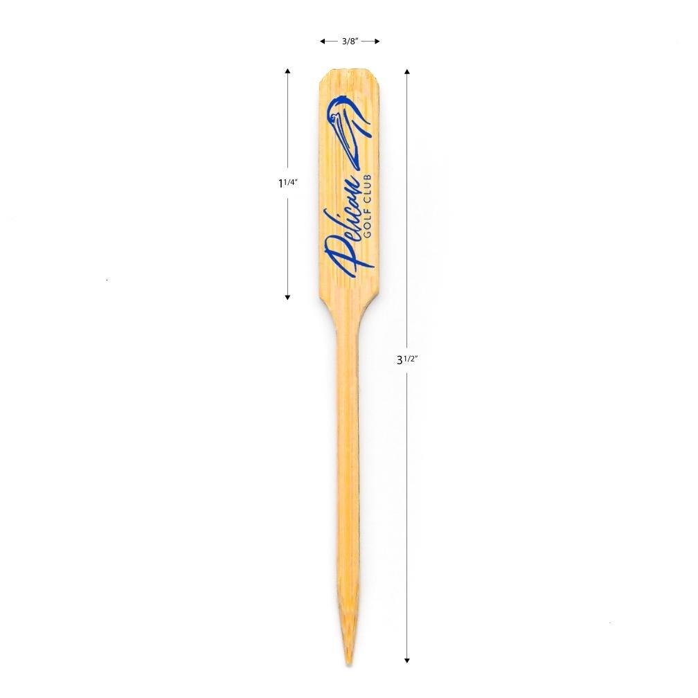3.5 inch Custom Toothpicks - Paddle Picks - Color Printing 2