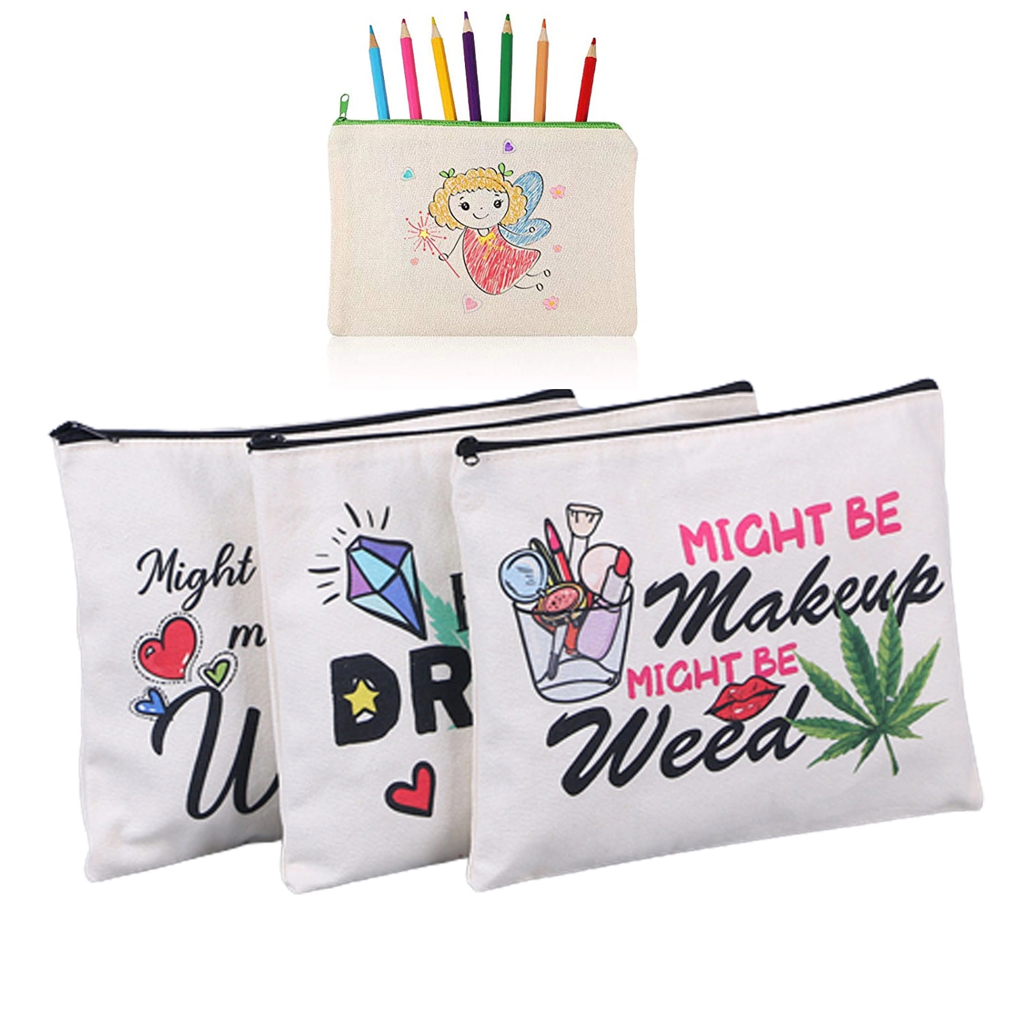 Full Color Canvas Cosmetic Bag 4