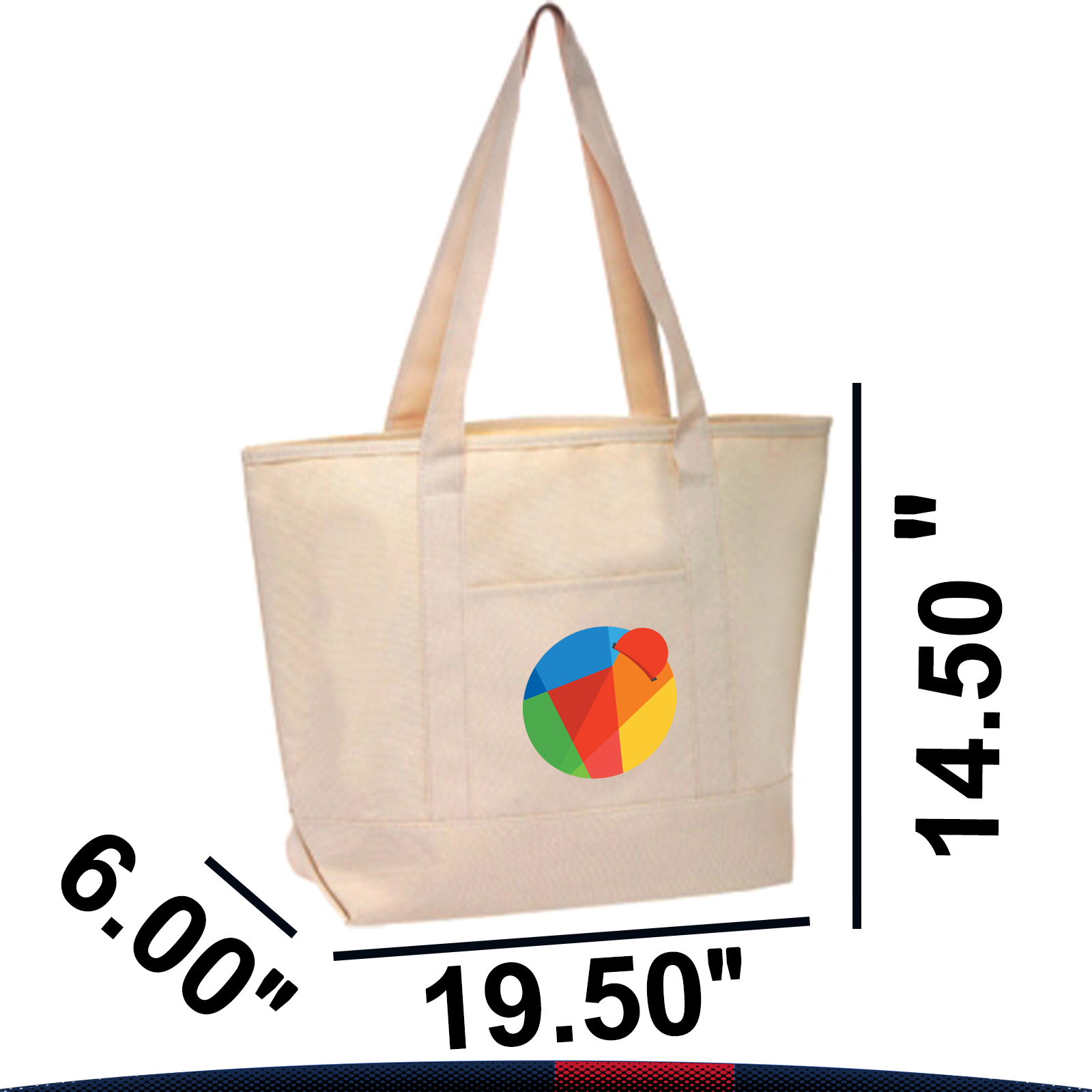 Kapti Canvas Tote Bag, custom tote bag with logo imprint 5