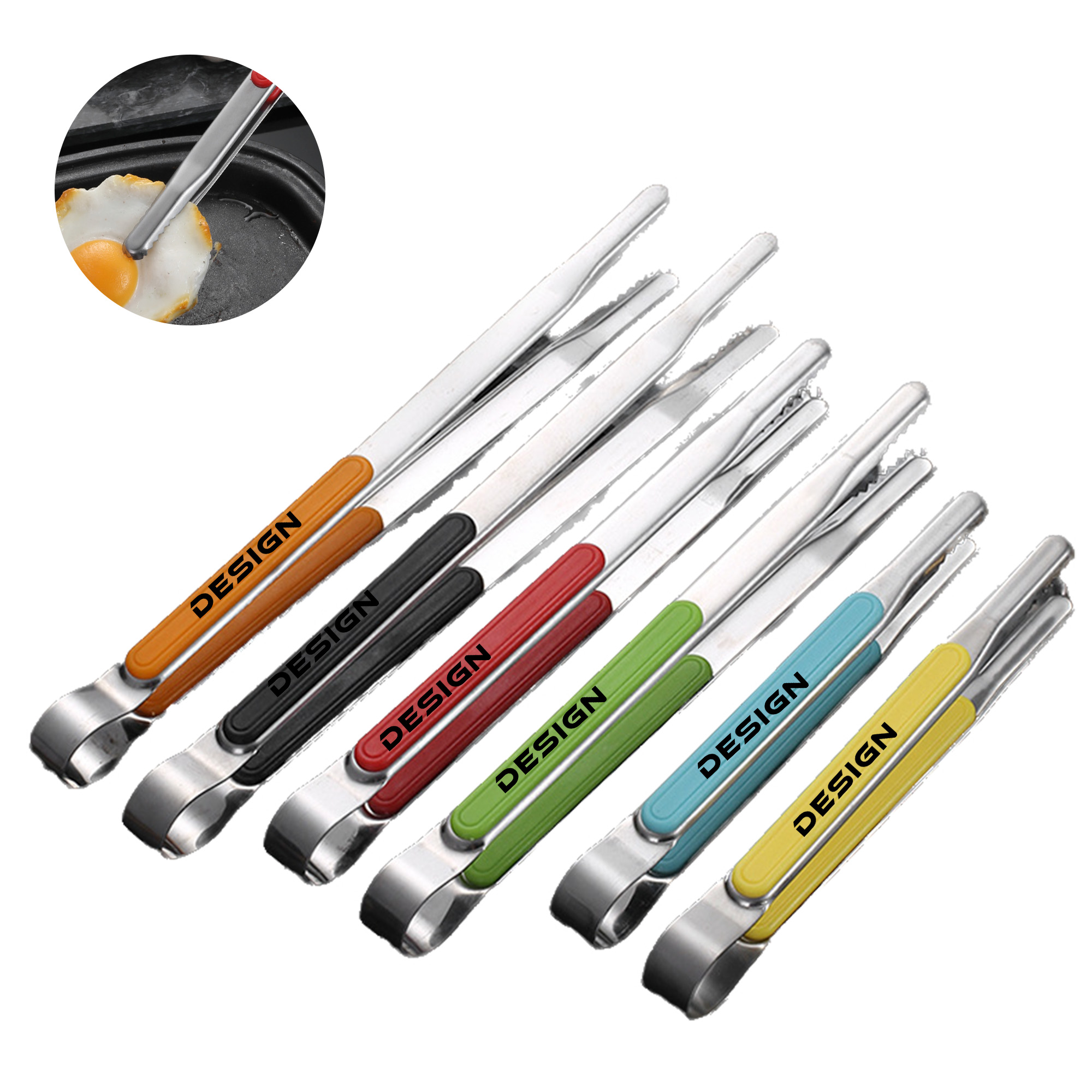 MOQ 50 Stainless Steel Korean BBQ Tongs for Food and Grilling 1