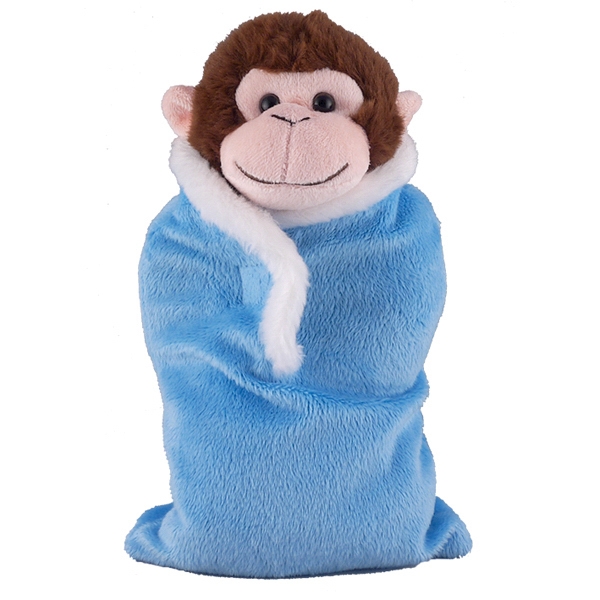Soft Plush Monkey in Baby Sleep Bag Stuffed Animal