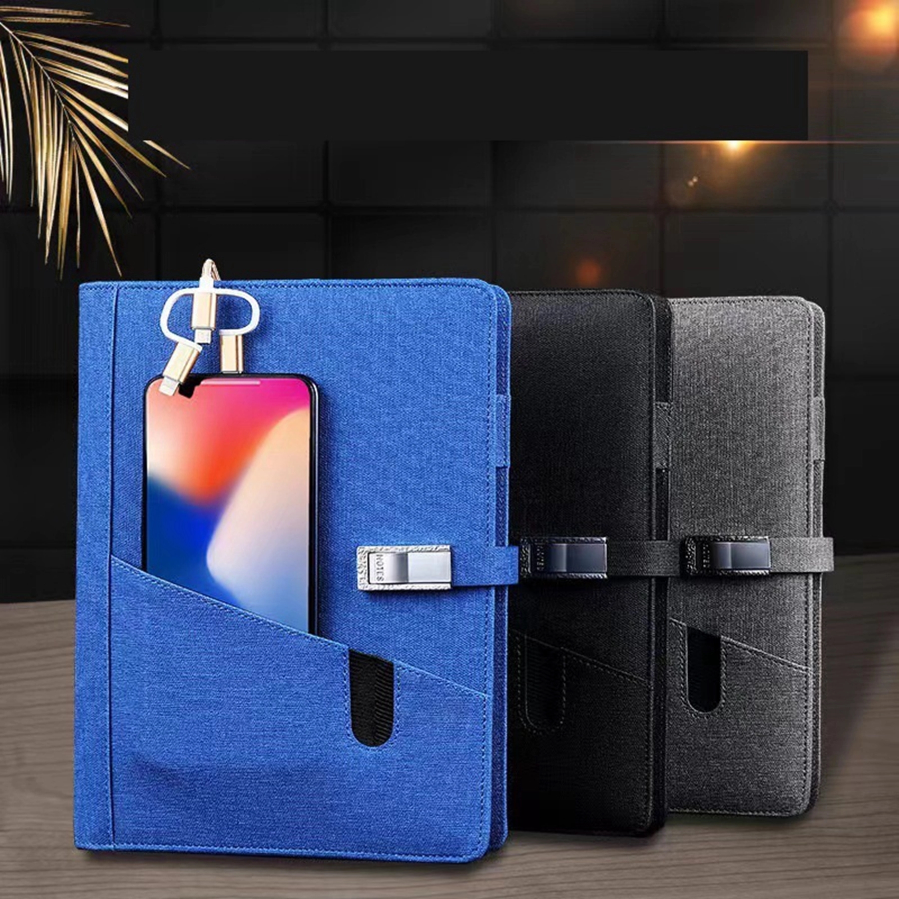 Wireless Charging Notebook with 6000 mAH Power Bank 2