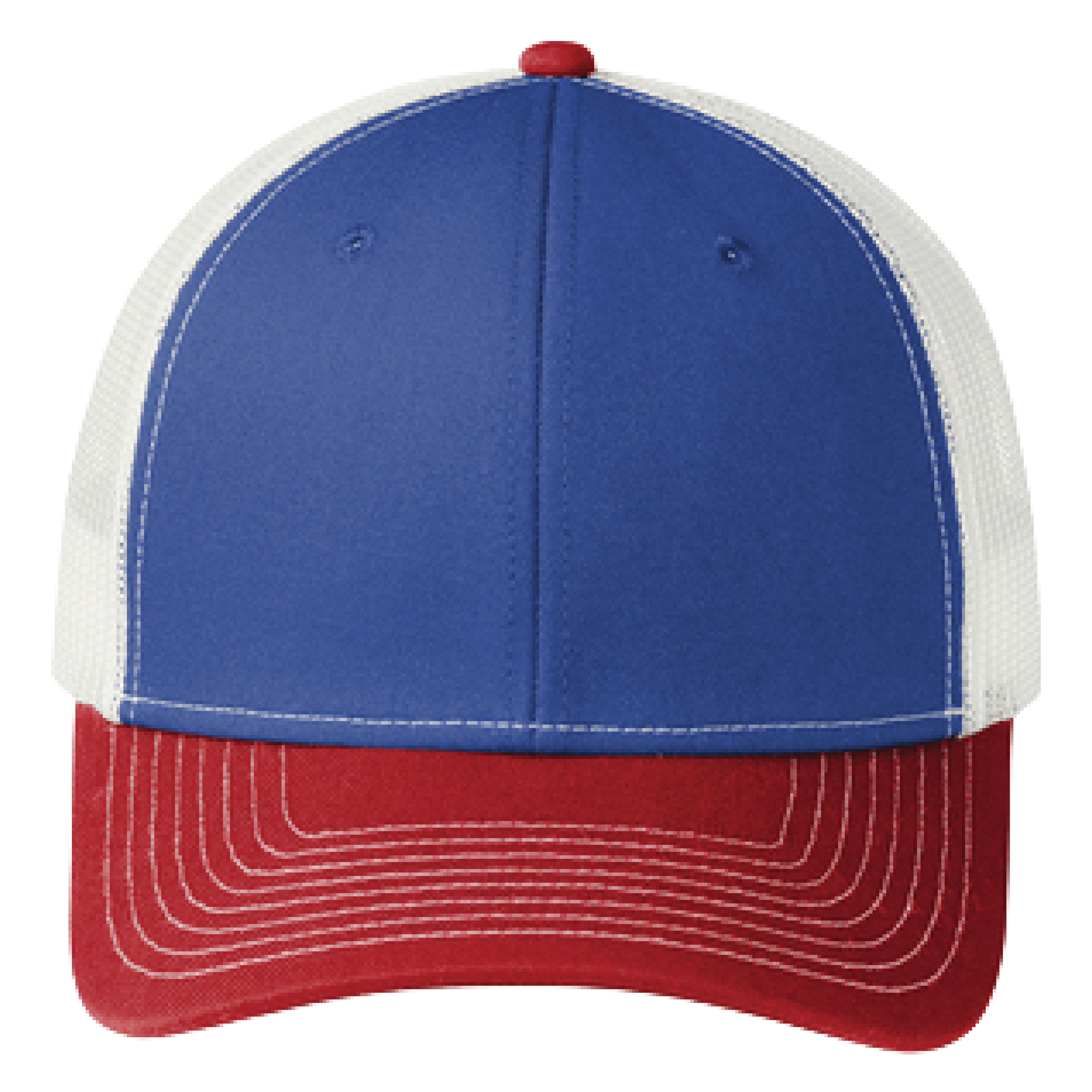 Port Authority C402 6-Panel Snapback Trucker Hat w/Leatherette Adhesive Patches or Embroidery 98