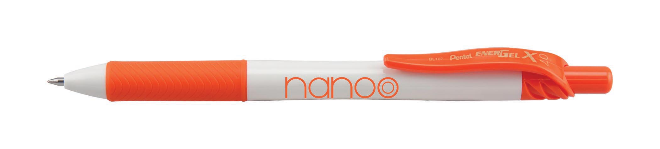 EnerGel-X® White Barrel Retractable Gel Ink Pen - Full Color 5