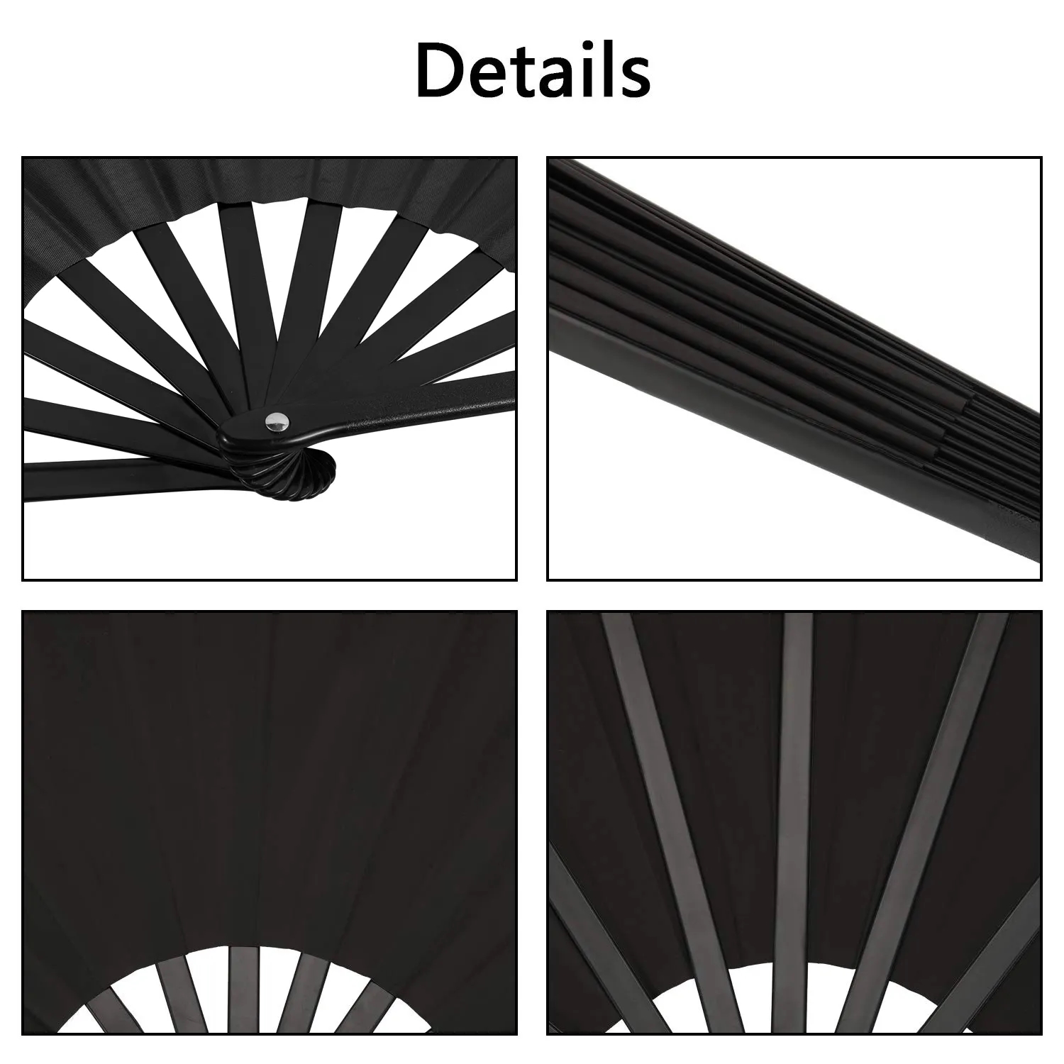 Non-Slip Grip Dance Fan - Sweatproof Performance Fan 6