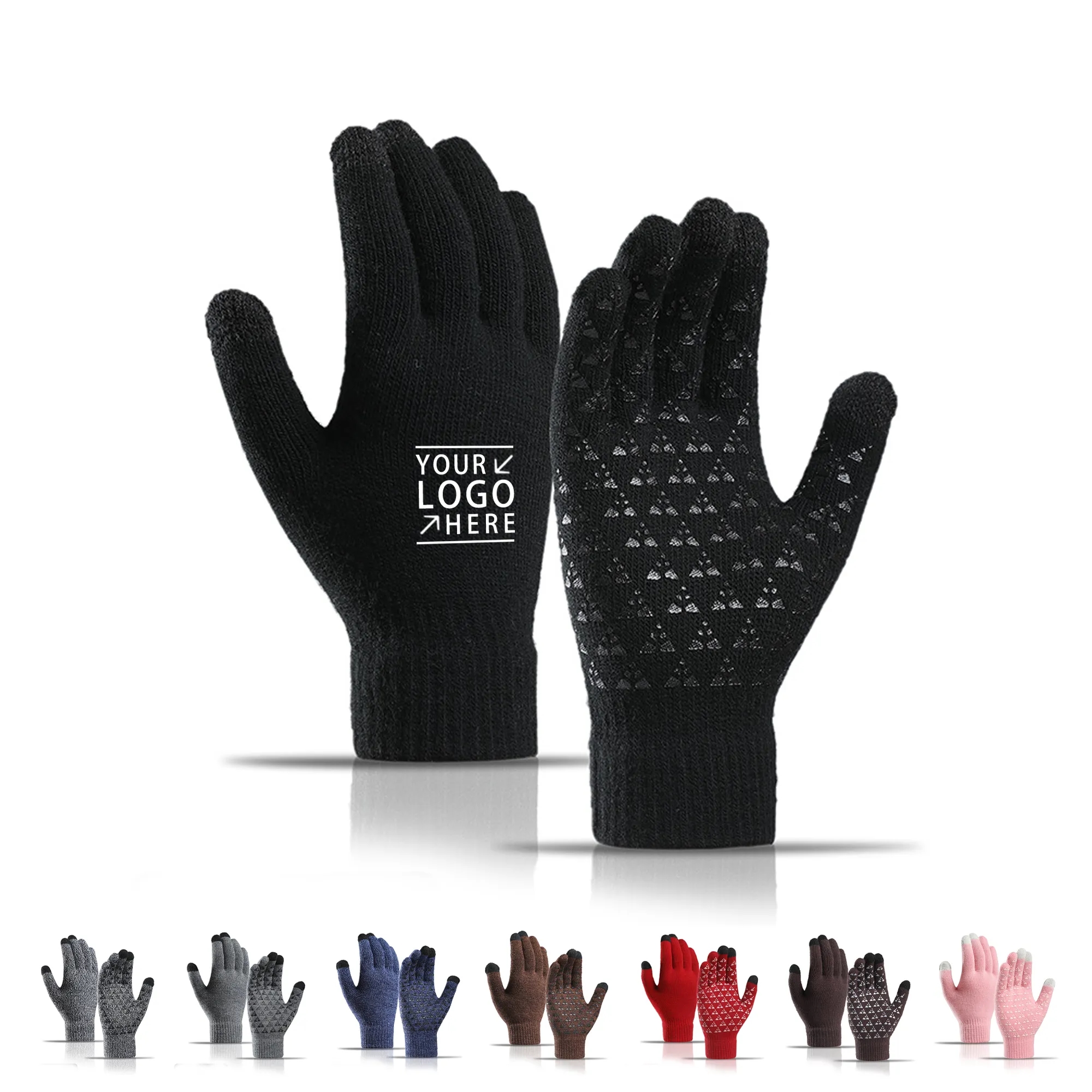 Non-Slip Warmth Gloves W/ 3 Finger Touch 4