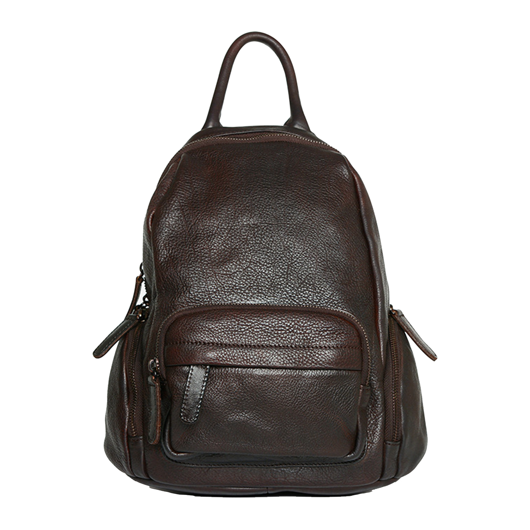 Genuine leather backpack for women 5