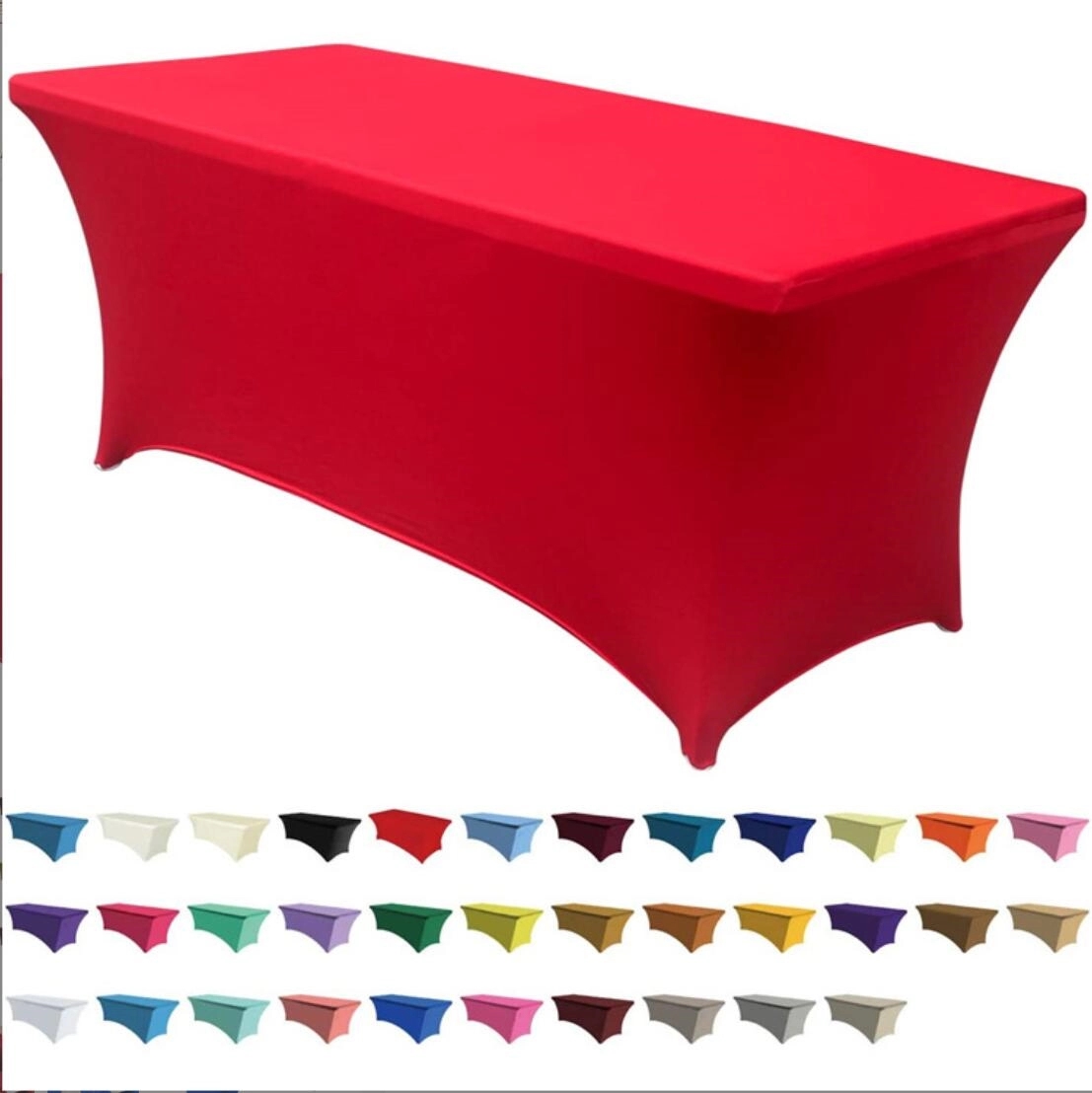 6ft Rectangular Tablecloth Fit 2