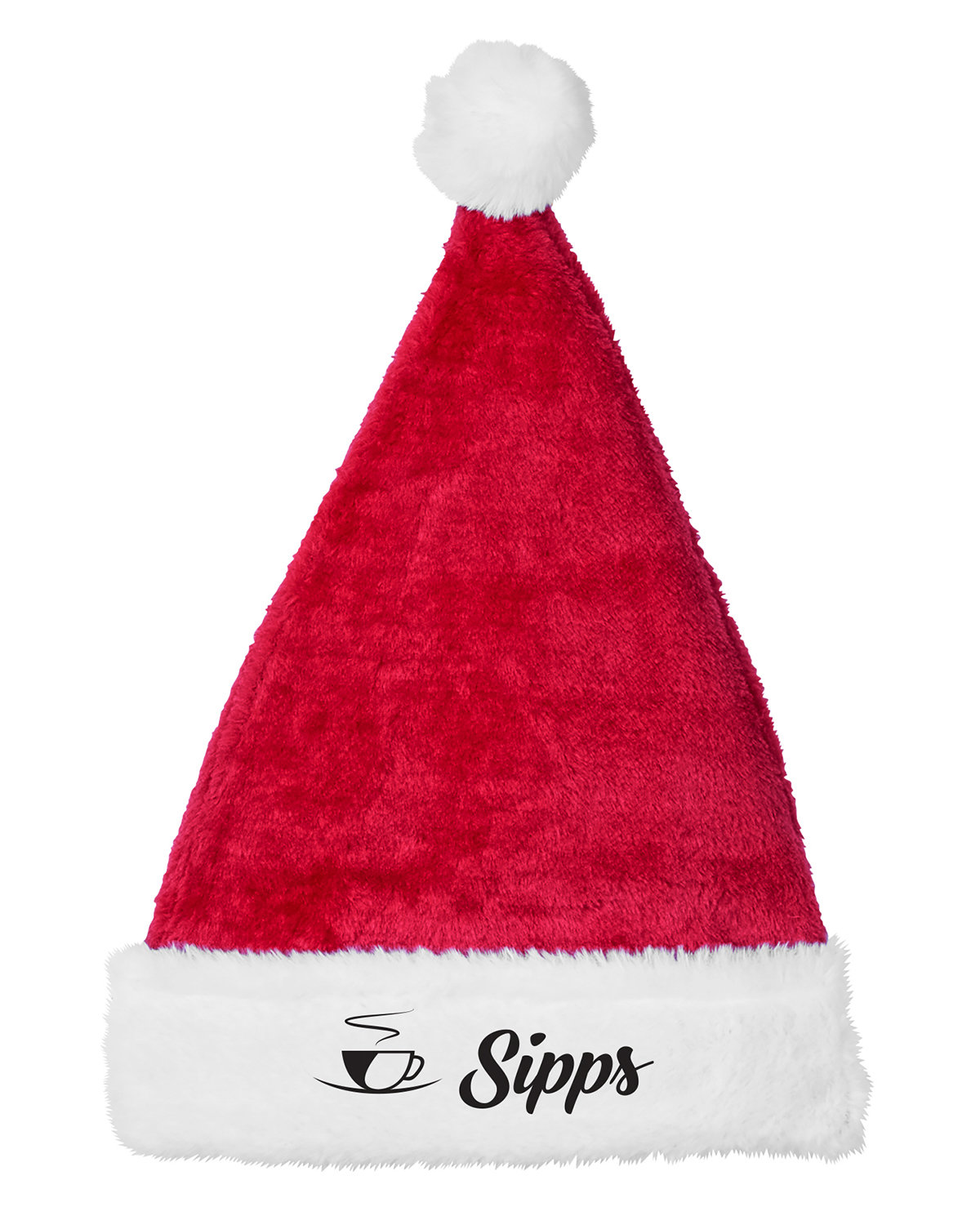 Holiday Christmas Plush Santa Hat 1