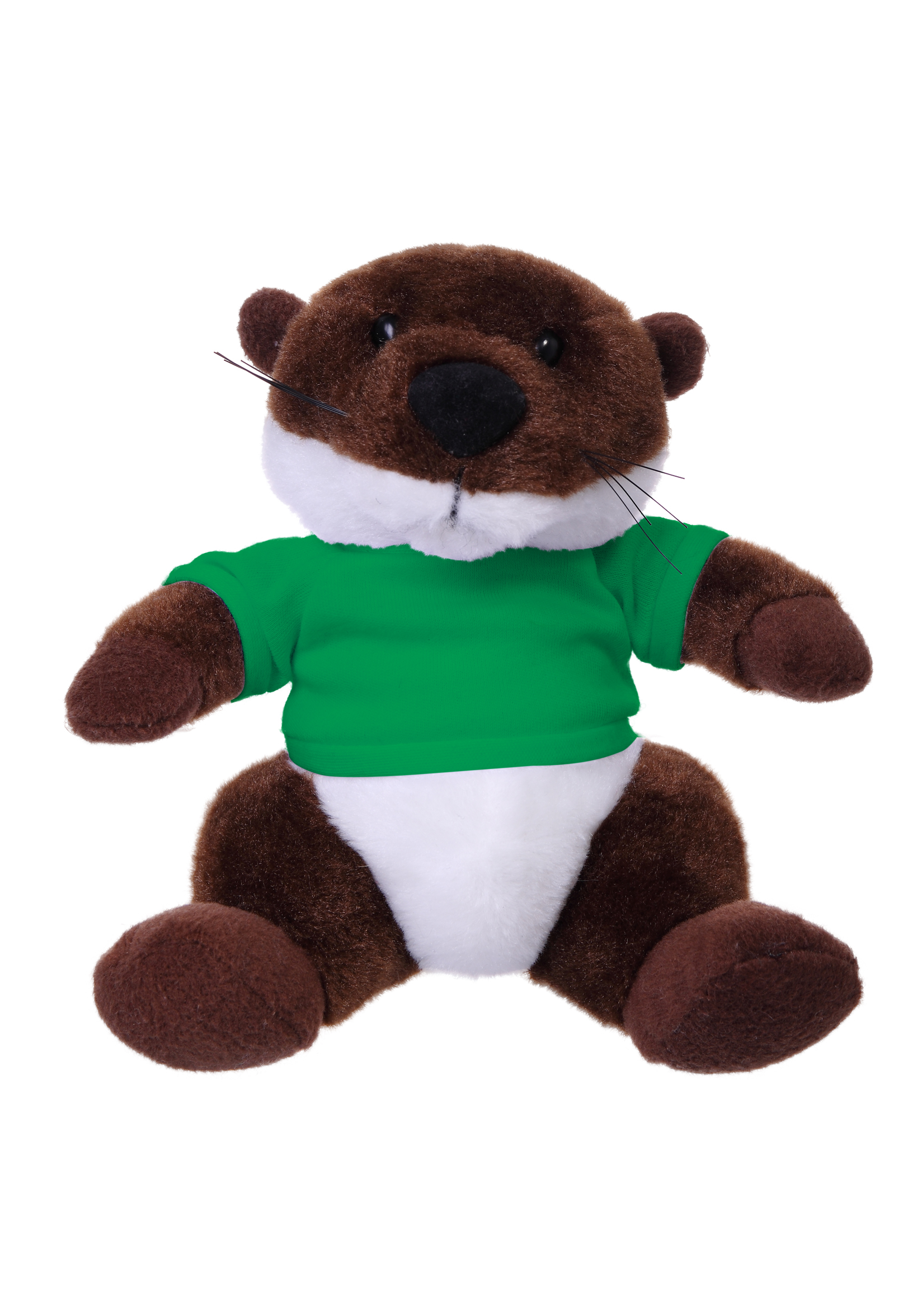 Soft Plush Stuffed Sitting Otter wearing a T-Shirt 15