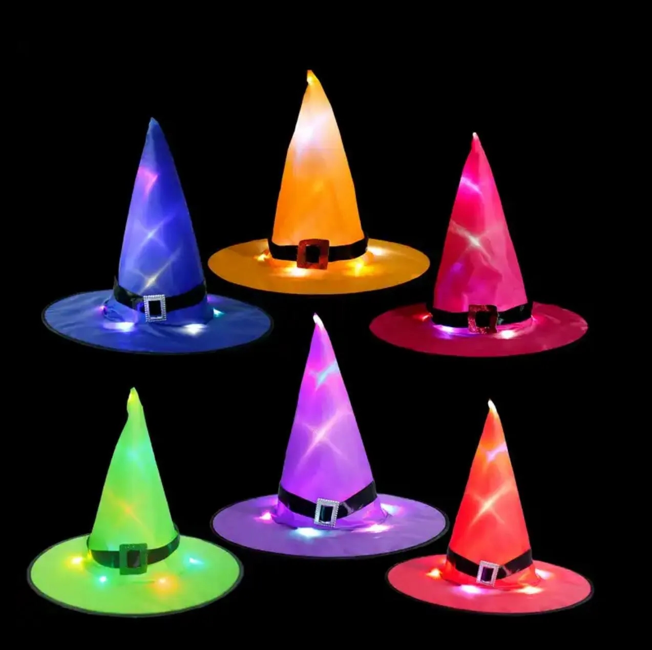 LED Lighted Witch Hats 2