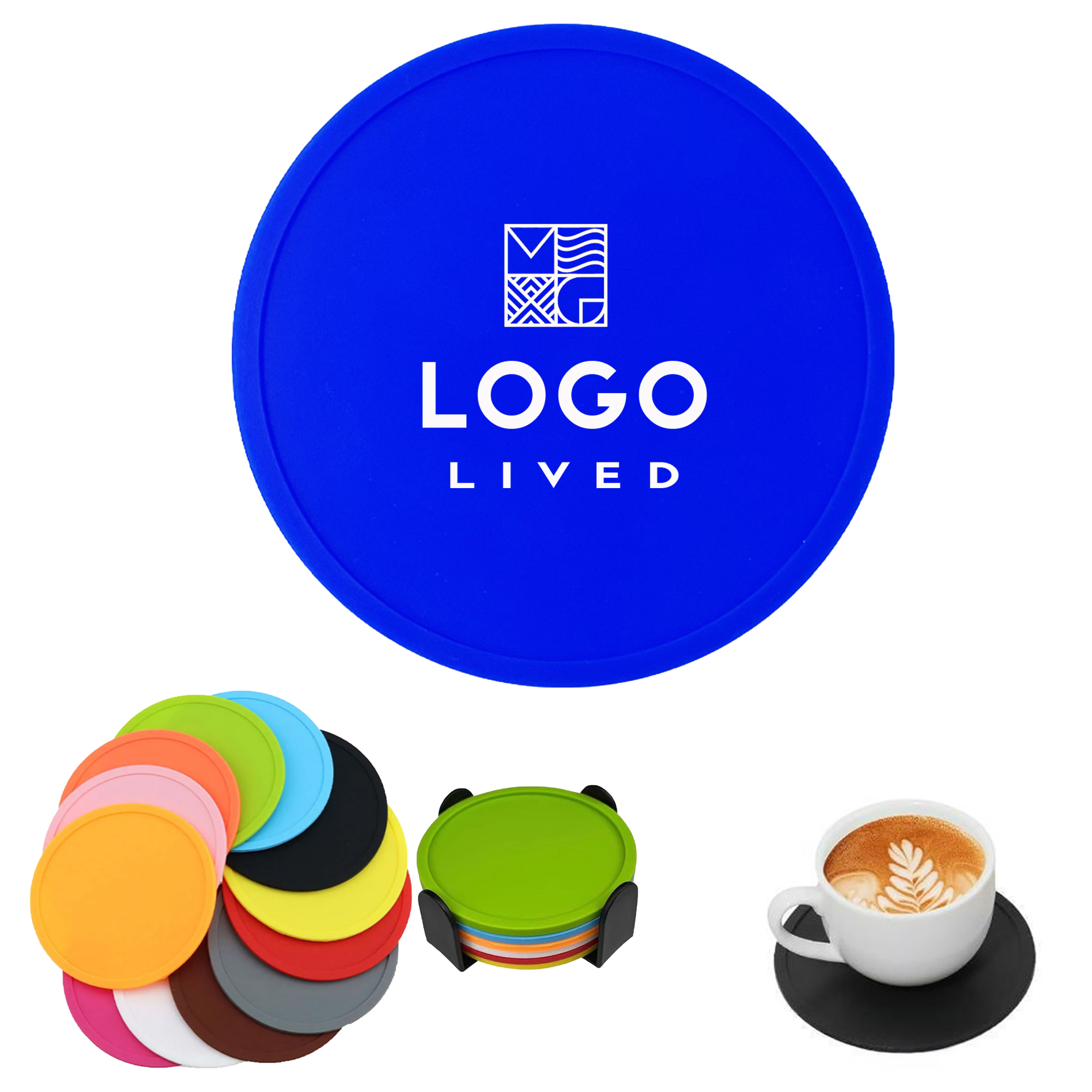 Non Slip Silicone Coaster Cover MOQ 50 3