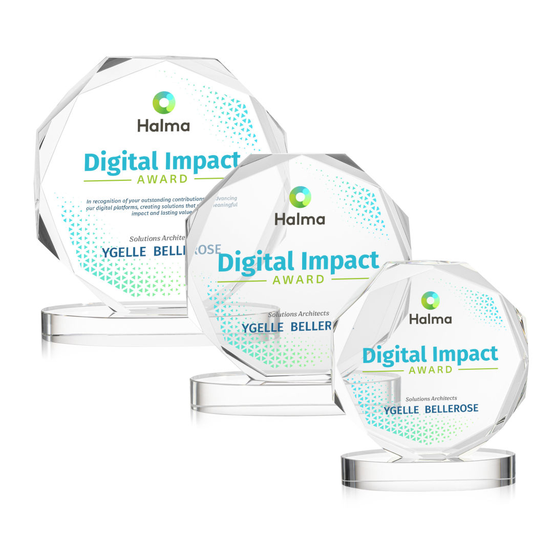 Acadian VividPrint™ Award on Alberton Base - Clear