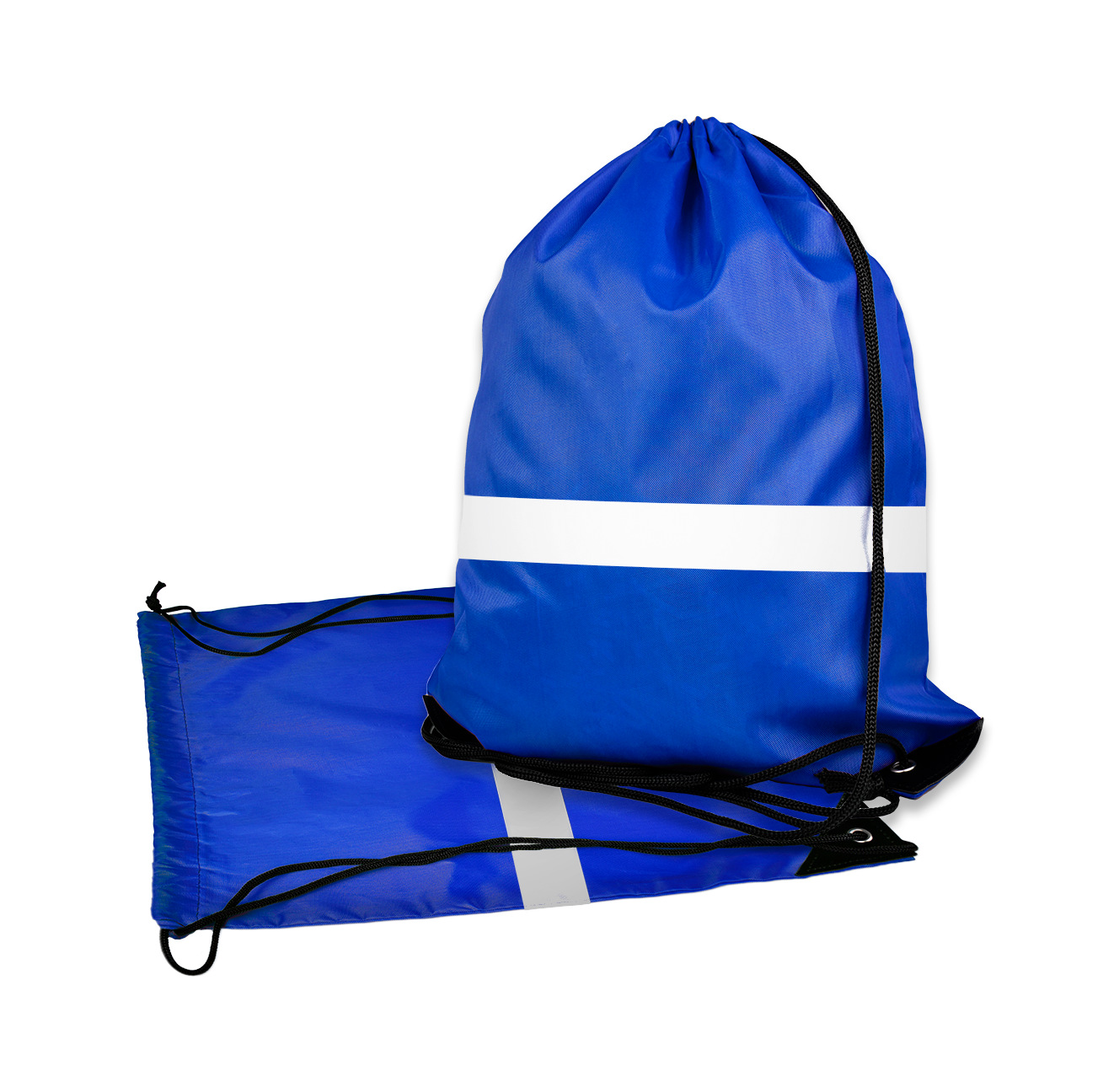 Drawstring Backpack With Reflective Strips 15
